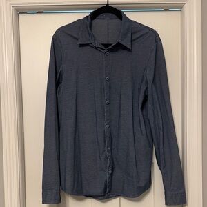 lululemon athletica Blue Casual Button Down Shirt